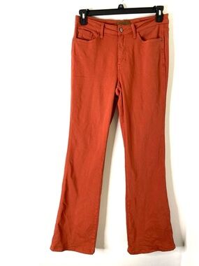 Judy Blue Terracotta Orange Mid Rise Slim Bootcut Jeans Stretch Five Pocket